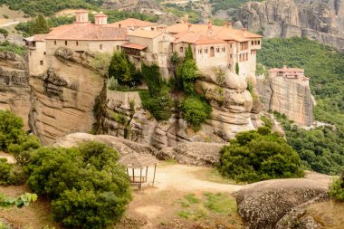 Yunanistan 'ın Meteora kentindeki Varlaam Manastırı