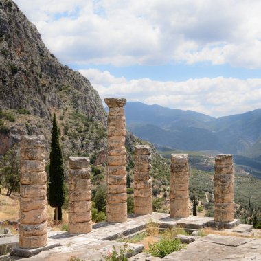  Apollo, Delphi, Yunanistan kutsal kalıntıları 