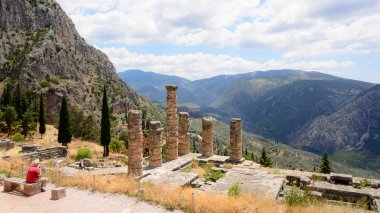  Apollo, Delphi, Yunanistan kutsal kalıntıları 