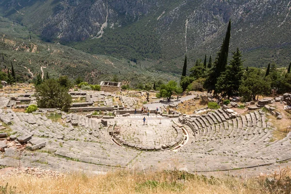 Delfi Yunanistan Antik Stadyum — Stok fotoğraf