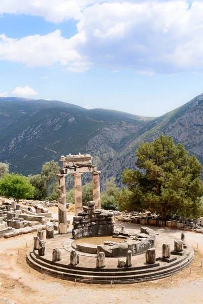 Excavaciones Antiguas Delfos Grecia — Foto de Stock