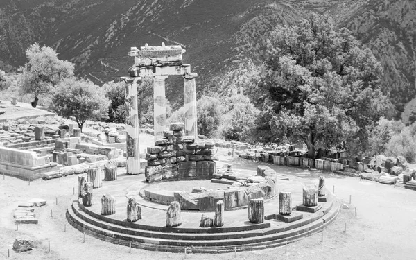 Oude Opgravingen Delphi Griekenland — Stockfoto