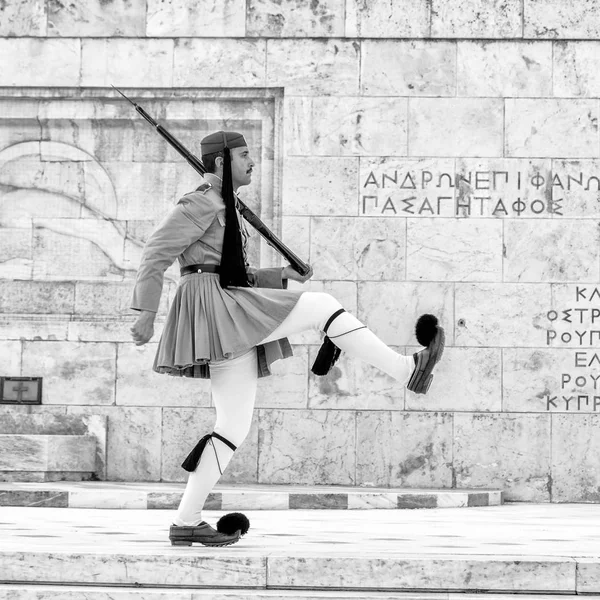 Atenas Grecia Julio 2017 Ceremonia Cambio Guardia Atenas — Foto de Stock