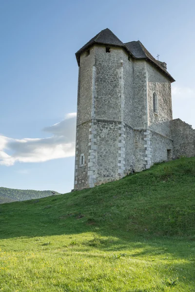 Resten Van Kerk Het Fort Sokolac Het Dorp Van Brinje — Stockfoto