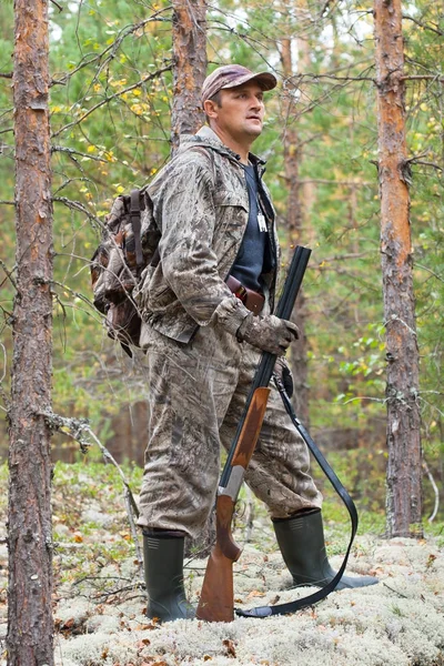 hunter with hunting gun