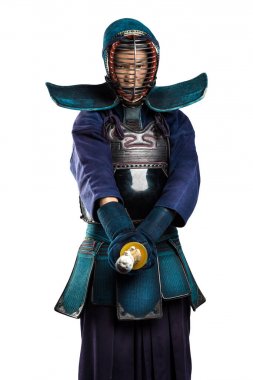erkek gelenek kendo zırh shinai (bambu kılıcı ile).