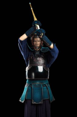 erkek gelenek kendo zırh shinai (bambu kılıcı ile).