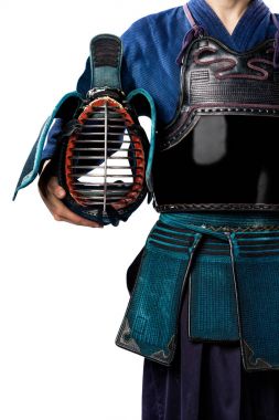 erkek gelenek kendo zırh shinai (bambu kılıcı ile).