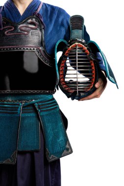 erkek gelenek kendo zırh shinai (bambu kılıcı ile).