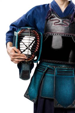 erkek gelenek kendo zırh shinai (bambu kılıcı ile).