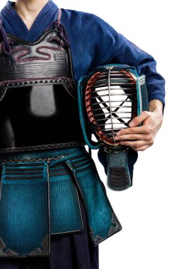 erkek gelenek kendo zırh shinai (bambu kılıcı ile).