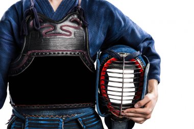 erkek gelenek kendo zırh shinai (bambu kılıcı ile).