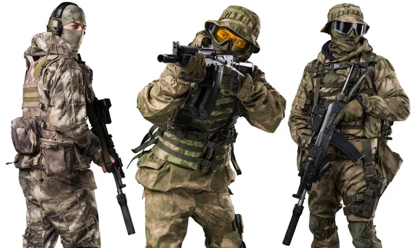 Specialstyrkor soldat med gevär. — Stockfoto