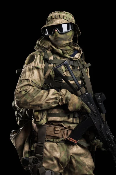 Specialstyrkor soldat med gevär. — Stockfoto