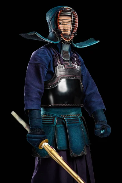 erkek gelenek kendo zırh shinai (bambu kılıcı ile).