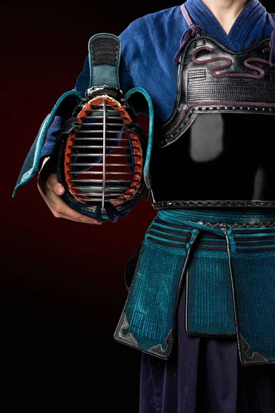 erkek gelenek kendo zırh shinai (bambu kılıcı ile).