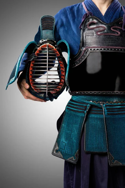 erkek gelenek kendo zırh shinai (bambu kılıcı ile).