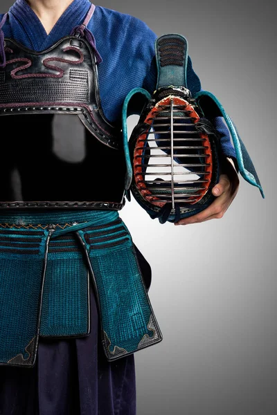 erkek gelenek kendo zırh shinai (bambu kılıcı ile).