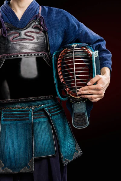 erkek gelenek kendo zırh shinai (bambu kılıcı ile).