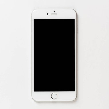 MOSCOW, Rusya - 18 ARALIK 2016: iPhone 6 + beyaz arkaplan