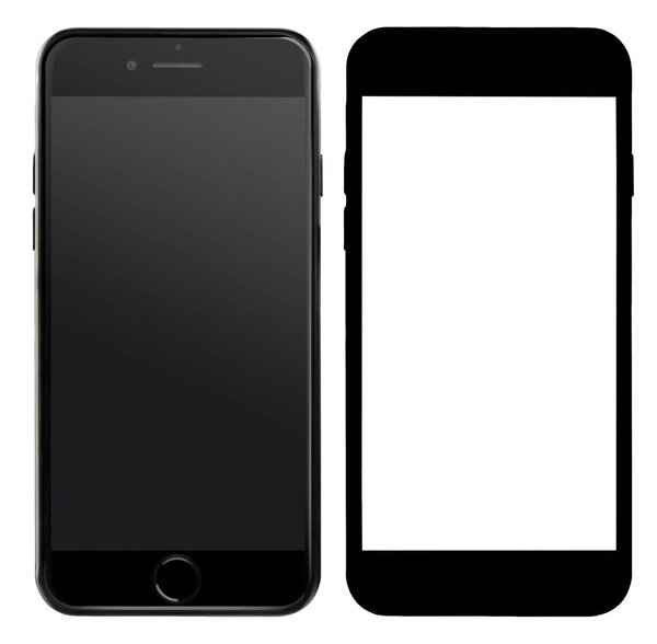 МОСКВА, РОССИЯ - 23 апреля 2017 года: Новый черный iPhone 7 и альфа-канал
.