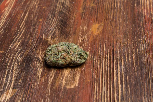 Marijuana Médicale Sur Table Bois — Photo