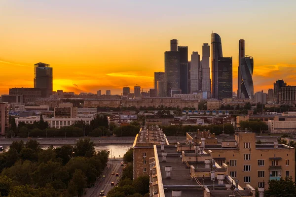 Moscow Russia July 2016 Skyscrapers Moscow City International Business Centre — Stock Photo, Image