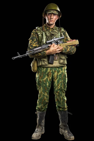 Male Uniform Conforms Russian Army Special Forces Omon War Chechnya — Stock Photo, Image