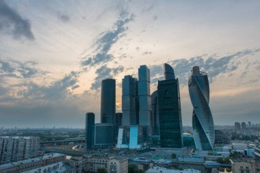 MOSCOW, RUSSIA - 14 Temmuz 2016 Moskova Uluslararası İş Merkezi