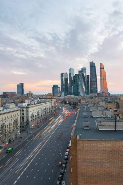 Moscú Rusia Julio 2016 Rascacielos Del Centro Negocios Internacional Ciudad — Foto de Stock