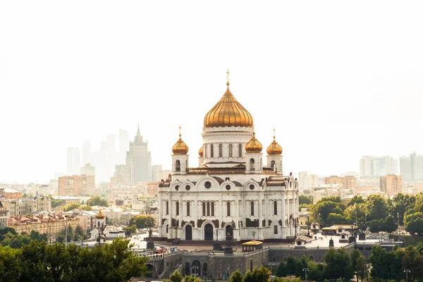 Μόσχα Ρωσία Αυγούστου 2015 Άποψη Του Καθεδρικού Ναού Του Σωτήρα — Φωτογραφία Αρχείου
