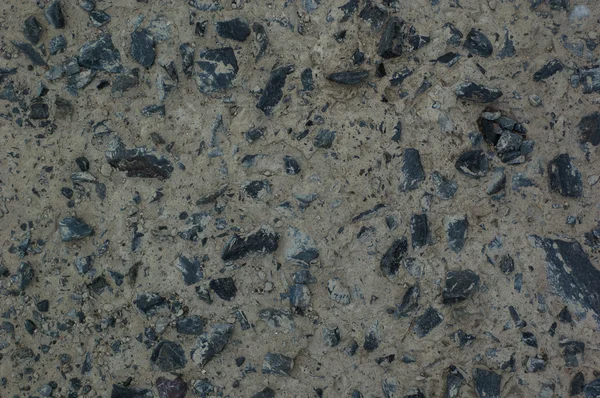 Piedras de hormigón y granito negro — Foto de Stock