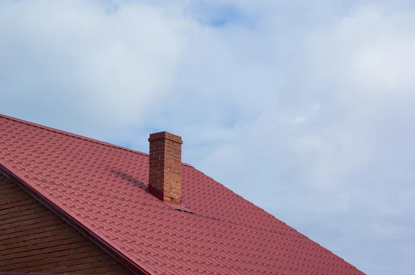 Part of the red-tiled roof — Stock Photo, Image