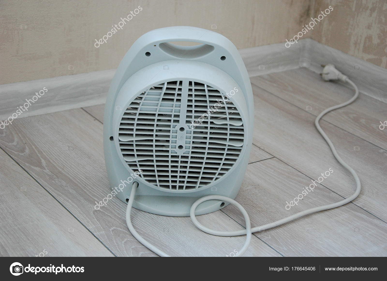 Compact Electric Heater Fan Floor Room Stock Photo C Kivitimof