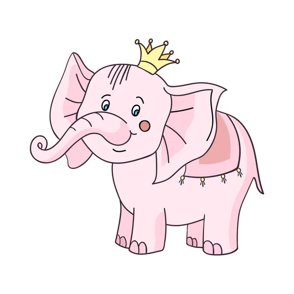 Bébi elefánt rózsaszín-01 — Stock Vector