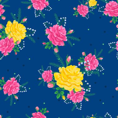 gül sevimli, pürüzsüz desen 2-01