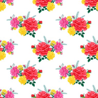 gül sevimli, pürüzsüz desen 2-01