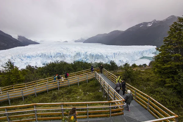 Hatalmas fal, a perito moreno gleccser Patagónia Argentína — Stock Fotó