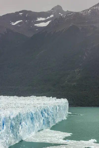 Hatalmas fal, a perito moreno gleccser Patagónia Argentína — Stock Fotó