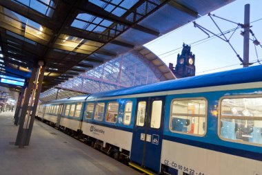 Wilson merkez tren istasyonu, Prague, Çek Cumhuriyeti - toplu taşıma