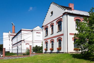 ünlü bira Velkopopovicky Kozel üzerinden 16 yy, köy Velke Popovice, Çek Cumhuriyeti. Ziyaretçi Merkezi ile bira Müzesi.