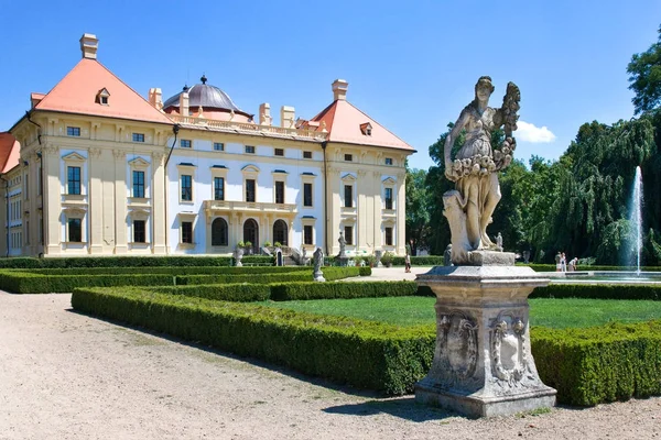 Slavkov Csehország Június Barokk Kastély Nemzeti Kulturális Tájékozódási Pont Június — Stock Fotó