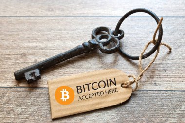 sanal para Bitcoin cryptocurrency - Bitcoins burada kabul
