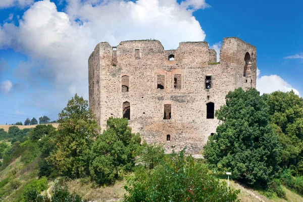 Gothic castle Krakovec from 1383 near Rakovnik, Czech republic — Stock Photo, Image