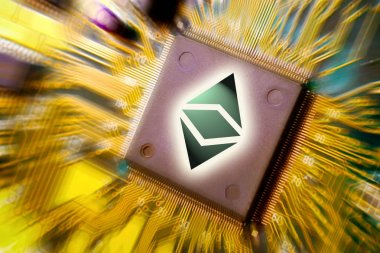 Sanal cryptocurrency ve blockchain - mali para - teknoloji ve internet kurulu araştırma devre ve Ethereum klasik (vb sikke)