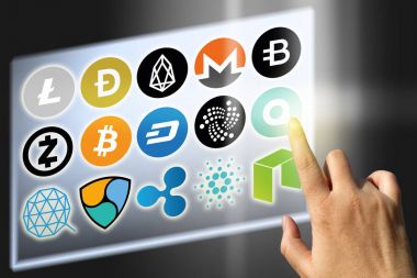 Sanal cryptocurrency - mali teknoloji ve internet para - Döviz kurları ve para işaretleri 