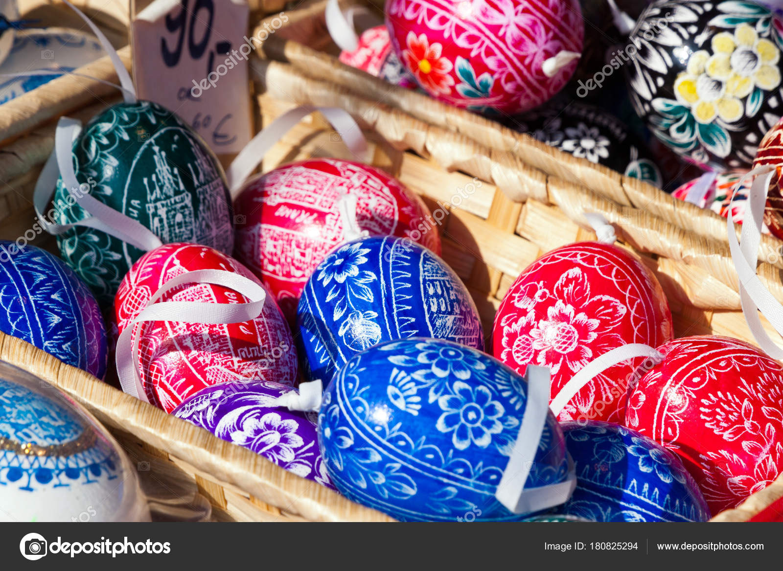 Famous easter market, Old town square, Prague, Czech republic