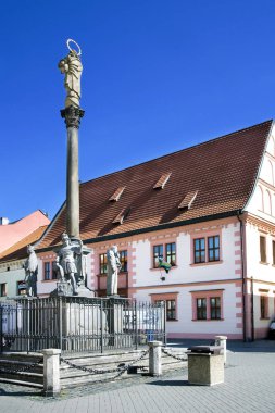  tarihi merkezinde Belediye şehir Sokolov, Batı Bohemia, Çek Cumhuriyeti. Şehri korumak korumalı.
