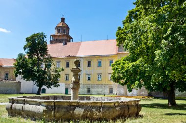 Rönesans kalesi Moravsky Krumlov, Vysocina bölgesi, Çek Cumhuriyeti, Avrupa