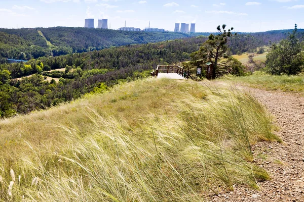 Educational trail Mohelenska steppe, Mohelno, Vysocina district, Czech republic, Europe — Stock Photo, Image